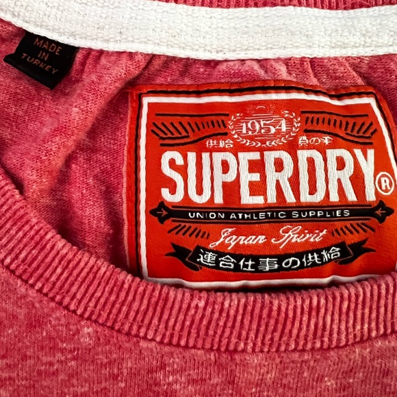 Superdry “Japan spirit” pink/white. 2XL men’s shirt. not worn only tried on. - Picture 5 of 7